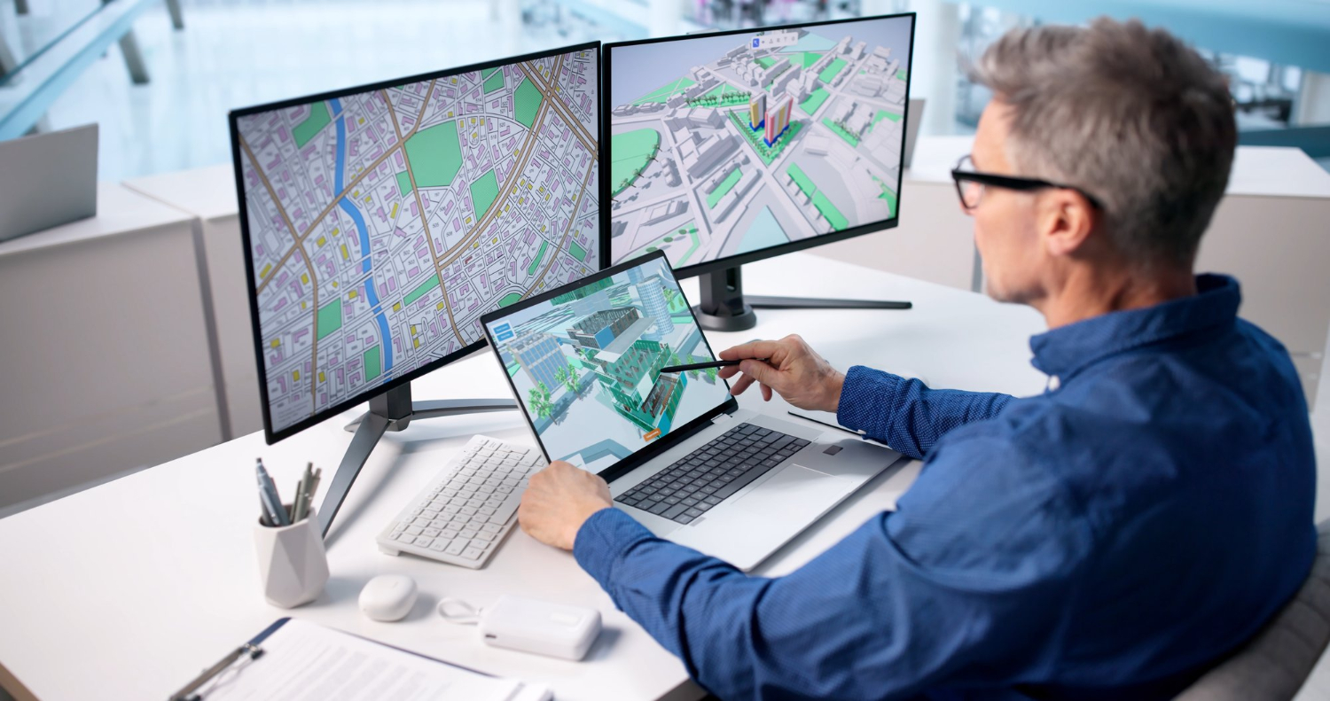 Cartographie des propriétés avec un levé informatisé et un plan d'évaluation